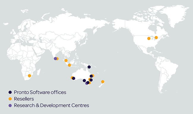 Pronto Software global presence