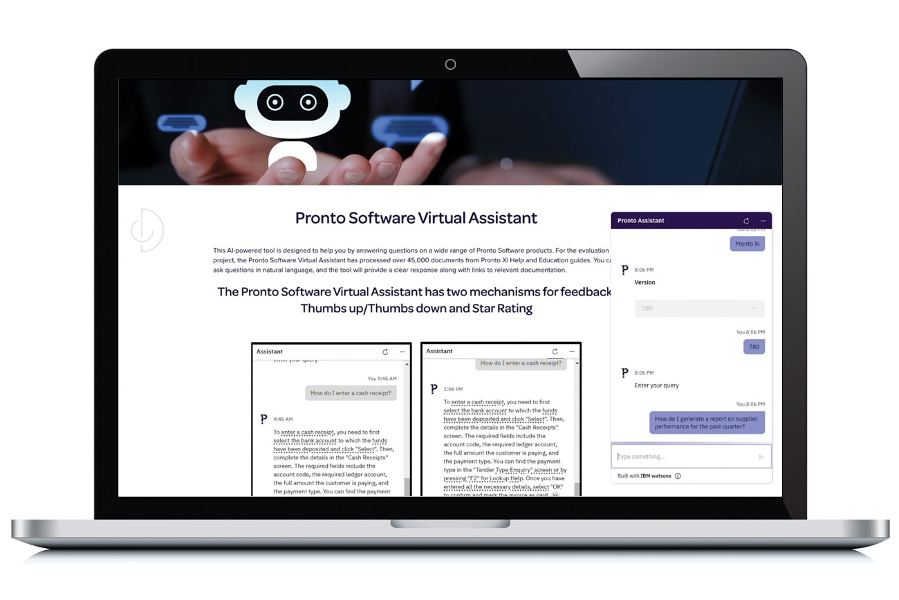 Pronto Software Virtual Assistant