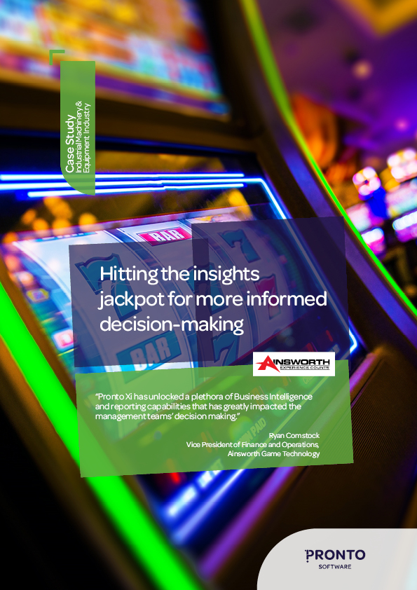 Ainsworth case study cover Ainsworth Game Technology - Hitting the insights jackpot for more informed decision-making